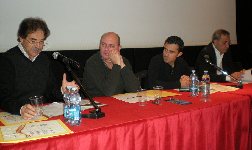 Maranello, Convegno 24.11.2012, relatori, Chiocchetti, Armanguè, Pisano, Virdis