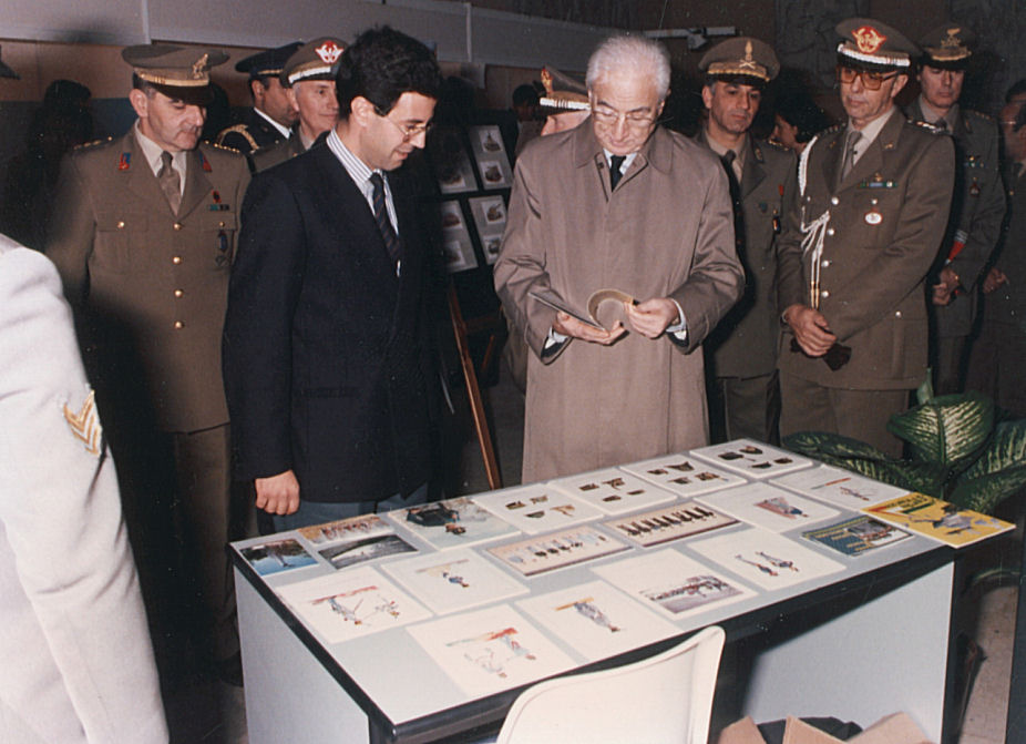 Francesco Cossiga con Gerardo Severino, 21 giugno 1988